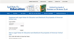 Desktop Screenshot of legalnotesforeducation.com