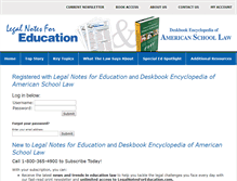Tablet Screenshot of legalnotesforeducation.com